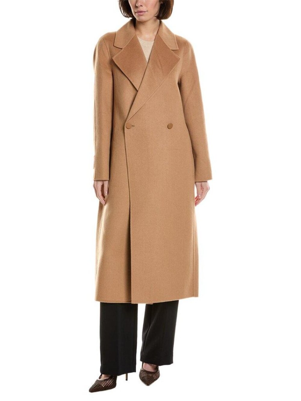 NWT Reiss Lucy Camel Coat Size 8 - Picture 2 of 6